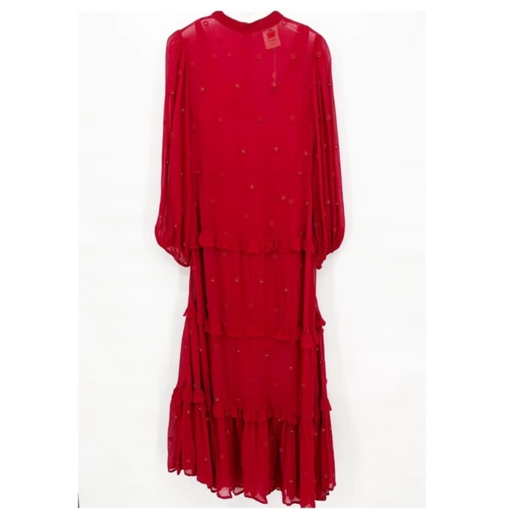 NWT FARM Rio Red Floral Maxi Dress S - Picture 7 of 8